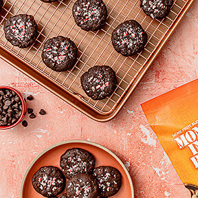 Peppermint Brownie Cookies Peppermint Brownie Cookies