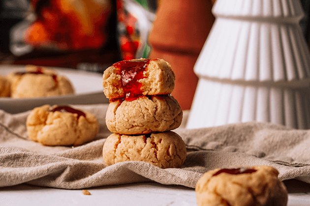 Holiday Thumbprint Cookies