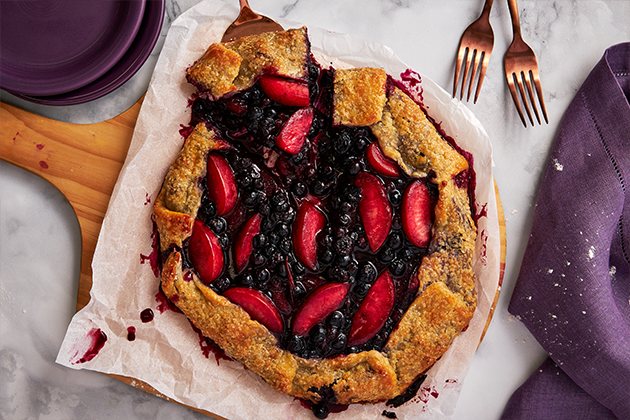 Blueberry-Pluot Galette