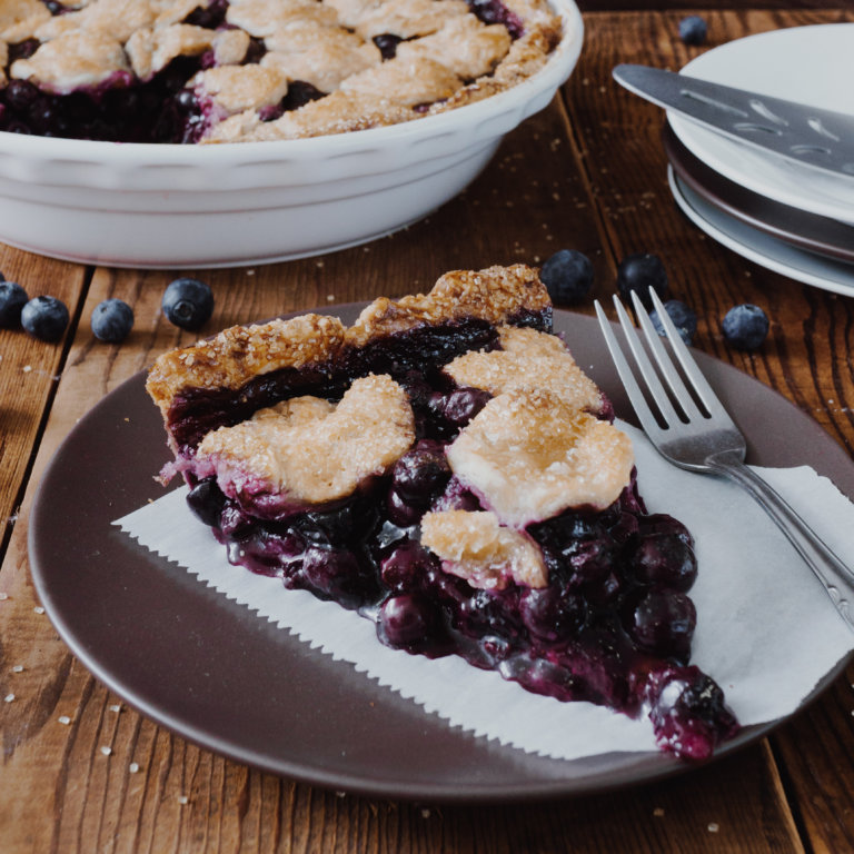 Lemon-Blueberry Shingle Pie