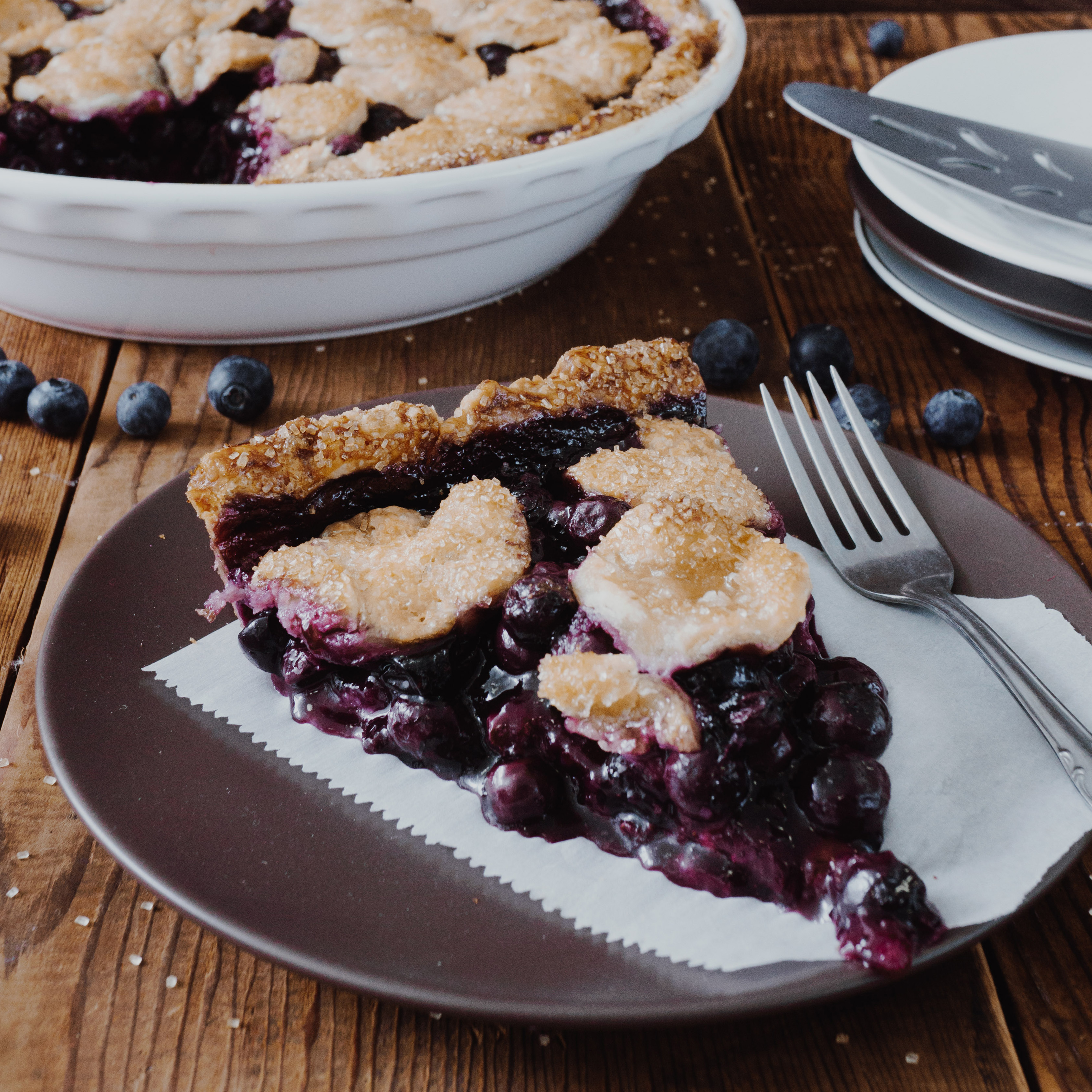 LemonBlueberry Shingle Pie In The Raw® Sweeteners