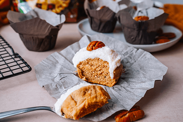 Sweet Potato Cupcakes with Maple Buttercream