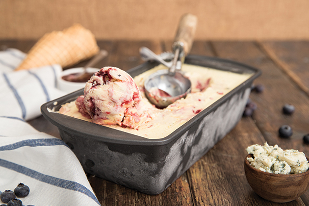 Berry Blue Cheese Ice Cream