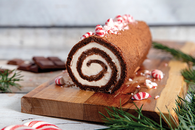 Chocolate Peppermint Cake Roll - Daisy Brand