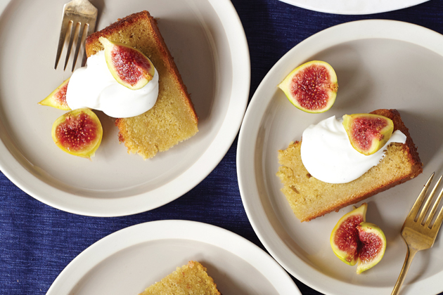 Lemon Olive Oil Cake with Figs