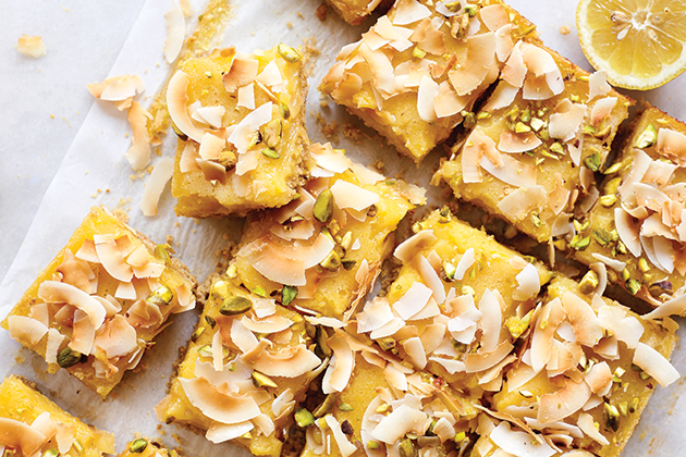 Pistachio Coconut Lemon Squares