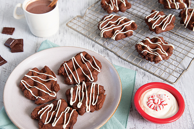 Spiced Chocolate Waffle Cookies