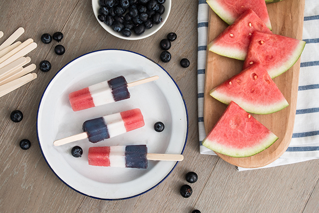 Red, White and Blue Pops