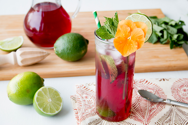 Hibiscus Lime Spritzer