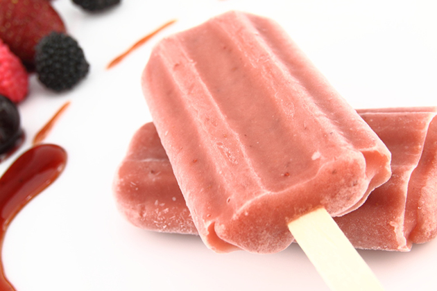 Red Berry Popsicles