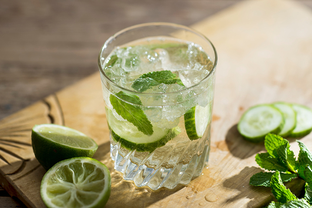 Tropical Cucumber Cooler Cocktail