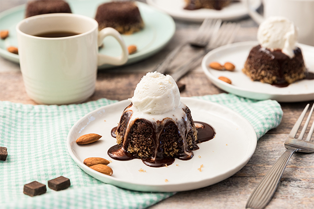 Amaretto Molten Chocolate Cakes