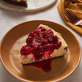 Cranberry Mascarpone Cheesecake