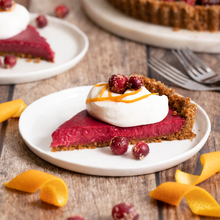 Cranberry Curd Tart