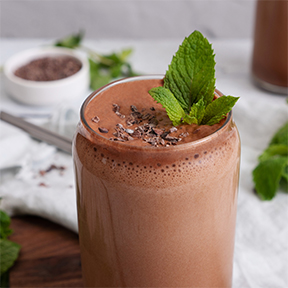 Keto Mint Chocolate Chip Protein Shake