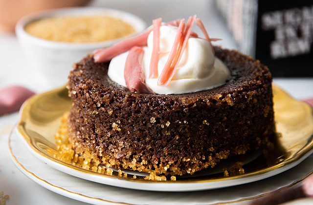 Molten Rose Chocolate Cake