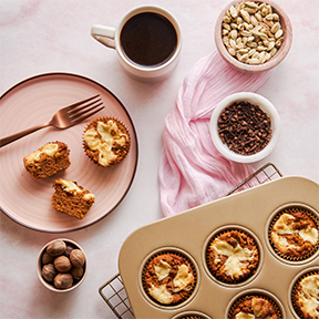 Chai Spiced Pumpkin Swirl Muffins