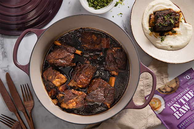 Tamari-Braised Short Ribs With Cilantro-Lime Gremolata