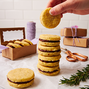 Orange-Rosemary Shortbread Sandwich Cookies Orange-Rosemary Shortbread Sandwich Cookies